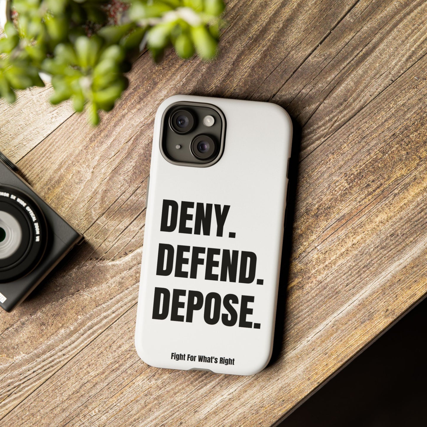 DENY DEFEND DEPOSE Phone Case