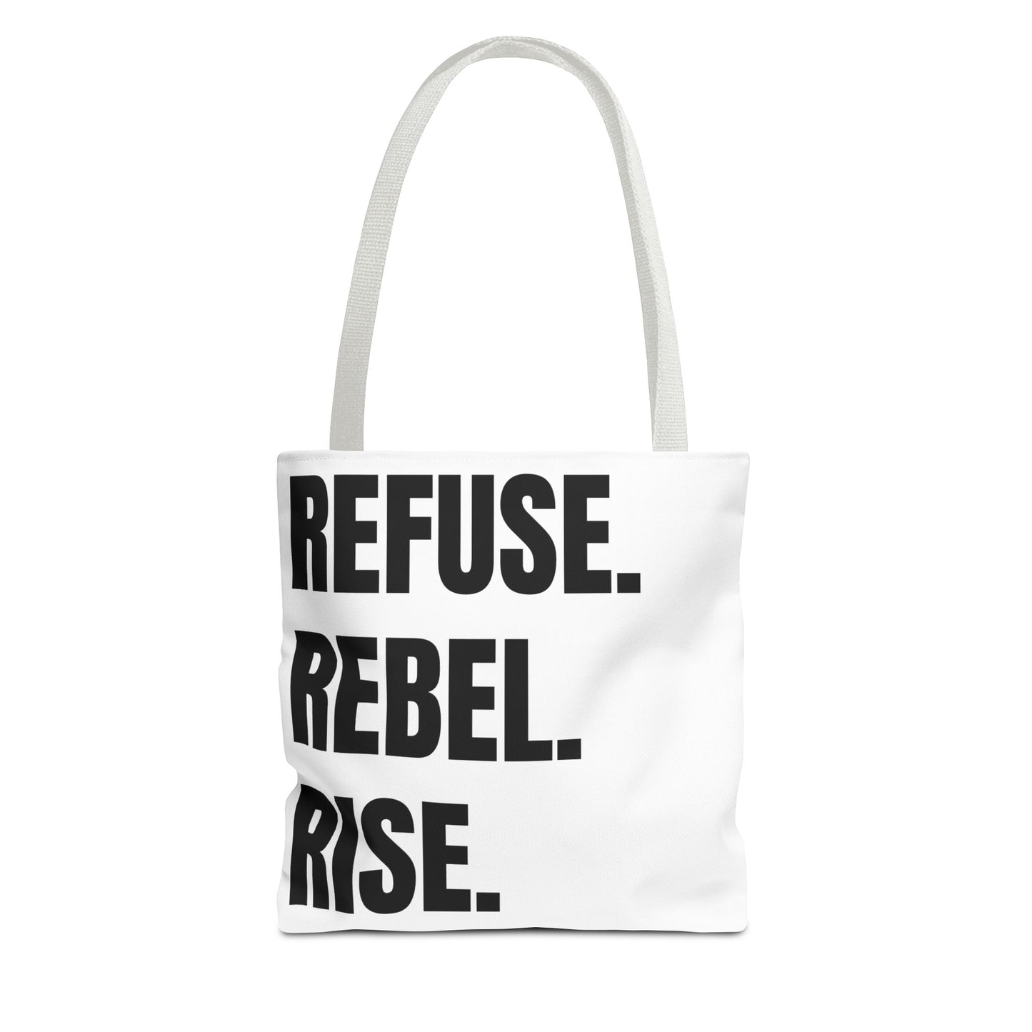 REFUSE. REBEL RISE. Tote bag.